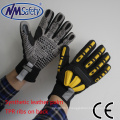 NMSAFETY TPR sur les gants de travail en cuir de dos